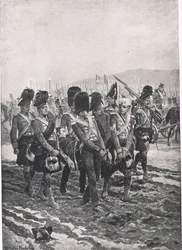 Bærer Sir John Moore fra slagmarken, illustration fra 